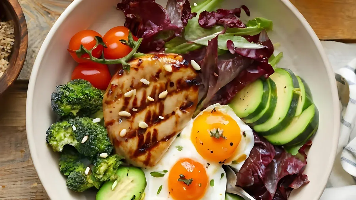 Alimentation saine à faible teneur en glucides régime céto-cétogène plan de repas protéines graisses