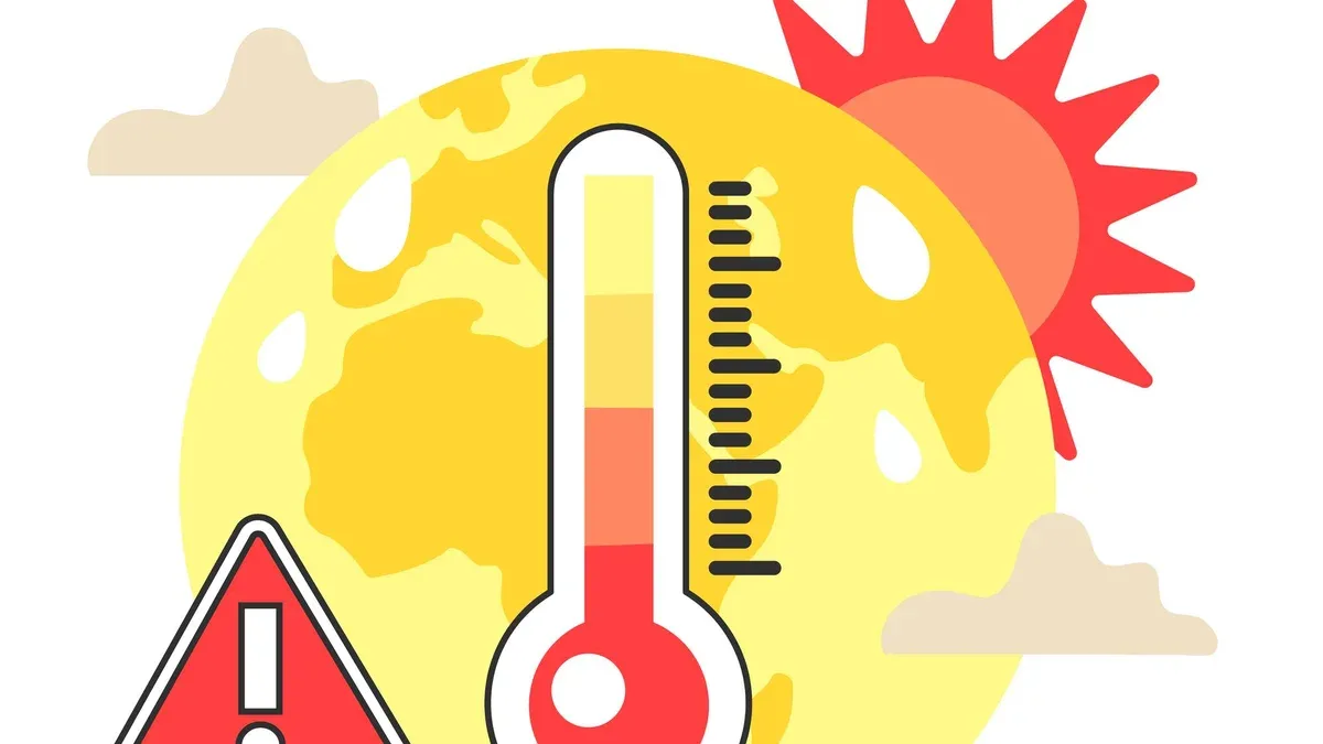 Le changement climatique provoque des vagues de chaleur anormales Température de la planète Terre