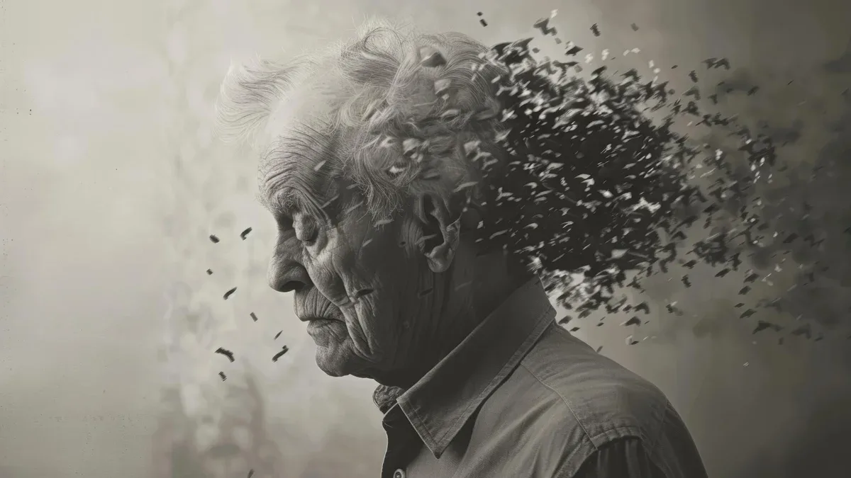 Démence Concept de perte de mémoire Alzheimer