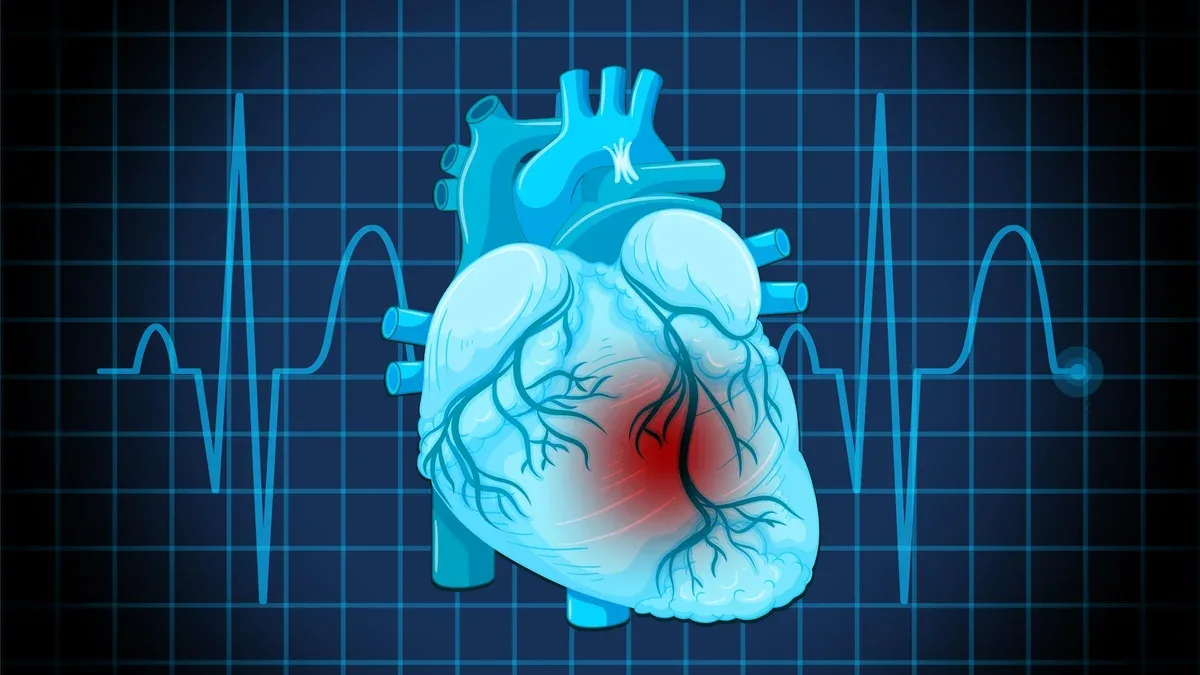 Symbole de maladie cardiaque humaine